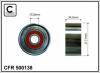 CAFFARO 500138 Deflection/Guide Pulley, v-ribbed belt