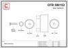 CAFFARO 500153 Deflection/Guide Pulley, v-ribbed belt