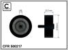 CAFFARO 500217 Deflection/Guide Pulley, v-ribbed belt