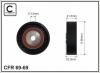 CAFFARO 69-69 (6969) Deflection/Guide Pulley, v-ribbed belt