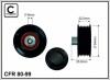 CAFFARO 80-99 (8099) Deflection/Guide Pulley, v-ribbed belt