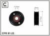 CAFFARO 81-23 (8123) Deflection/Guide Pulley, v-ribbed belt