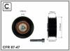 CAFFARO 87-47 (8747) Deflection/Guide Pulley, v-ribbed belt