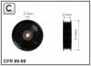 CAFFARO 89-99 (8999) Deflection/Guide Pulley, v-ribbed belt