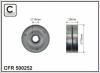 CAFFARO 500252 Tensioner Pulley, v-ribbed belt