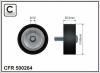 CAFFARO 500264 Deflection/Guide Pulley, v-ribbed belt
