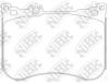 NiBK PN31013 Brake Pad Set, disc brake