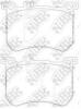 NiBK PN31015 Brake Pad Set, disc brake
