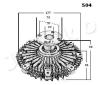 JAPKO 36504 Clutch, radiator fan