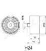 JAPKO 45H24 Tensioner, timing belt