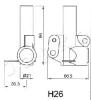 JAPKO 45H26 Tensioner, timing belt