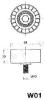 JAPKO 45W01 Tensioner, timing belt