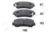 JAPKO 50160 Brake Pad Set, disc brake