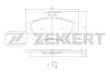 ZEKKERT BS-2230 (BS2230) Brake Pad Set, disc brake