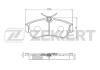 ZEKKERT BS-2805 (BS2805) Brake Pad Set, disc brake