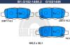 GALFER B1.G102-1408.2 (B1G10214082) Brake Pad Set, disc brake