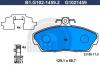 GALFER B1.G102-1459.2 (B1G10214592) Brake Pad Set, disc brake
