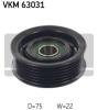 SKF VKM63031 Deflection/Guide Pulley, v-ribbed belt