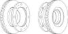 FERODO FCR110A Brake Disc