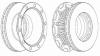 FERODO FCR252A Brake Disc