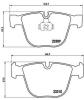 BREMBO P05001 Brake Pad Set, disc brake