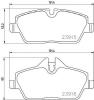 BREMBO P06091 Brake Pad Set, disc brake