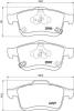 BREMBO P23155 Brake Pad Set, disc brake