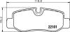 BREMBO P50126 Brake Pad Set, disc brake