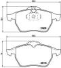 BREMBO P59022 Brake Pad Set, disc brake
