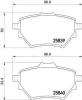 BREMBO P61122 Brake Pad Set, disc brake