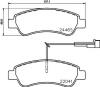BREMBO P61125 Brake Pad Set, disc brake
