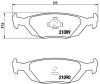 BREMBO P71003 Brake Pad Set, disc brake