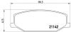 BREMBO P79001 Brake Pad Set, disc brake