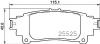 BREMBO P83153 Brake Pad Set, disc brake