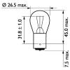 PHILIPS 13498B2 Bulb, tail light