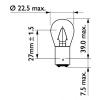 PHILIPS 13402CP Bulb, stop light; Bulb, rear fog light; Bulb, reverse light; Bulb, tail light; Bulb; Bulb, rear fog light; Bulb, reverse light; Bulb, tail light; Bulb, auxiliary stop light; Bulb, auxiliary stop light