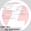 ZIMMERMANN 24067.190.1 (240671901) Brake Pad Set, disc brake
