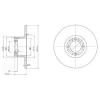 DELPHI BG2081 Brake Disc