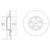 DELPHI BG2749 Brake Disc