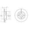 DELPHI BG2424 Brake Disc