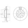 DELPHI BG2567 Brake Disc