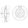 DELPHI BG2712 Brake Disc
