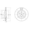 DELPHI BG2713 Brake Disc