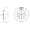 DELPHI BG2841 Brake Disc