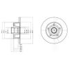 DELPHI BG3030 Brake Disc