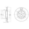 DELPHI BG3036 Brake Disc