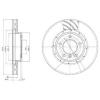 DELPHI BG3215 Brake Disc
