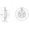DELPHI BG3347 Brake Disc
