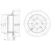 DELPHI BG3400 Brake Disc