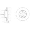 DELPHI BG3415 Brake Disc